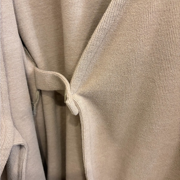 Women's Tan Cardigan Sweater - Picture 6 of 9